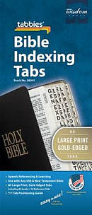 Bible Index Tab Gold Large