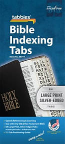 Bible Index Tab Silver Large