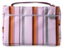 Sassy Stripes Bible Cover: Pink & Lavender, Large