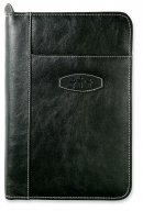 Leather-Look Bible Cover: Ebony, XL