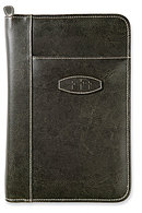 Leather Look Bible Cover: Dark Earth, Large