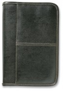 Aviator Leather Look Bible Cover: Brown, Large
