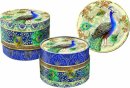 Boxed Coasters Royal Peacocks
