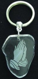 Prayer Crystal Key Ring