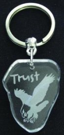 Trust Crystal Key Ring