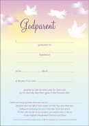 Dove Godparent Certificate - pack of 10