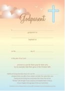 Godparent Blue Cross - Pack of 10