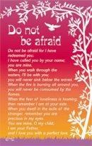 Do Not Be Afraid Prayer Card - Pack of 20