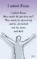I Asked Jesus Prayer Card - Pack of 20