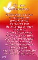 On Your Confirmation Prayer Card - Pack of 20