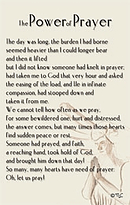 The Power Of Prayer Prayer Card - Pack of 20