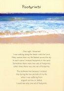Footprints Card - Single