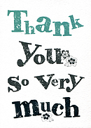 Thank You So Very Much - Single Card