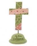 My First Communion Pink Cross
