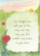 Our thoughts are with you ... Card - SINGLE