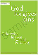 God forgives sins Poster