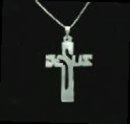 Mother of Pearl Jesus Cross