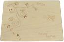 Baptism Card, Maple Wood - Single