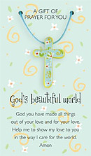 God's Beautiful World Pendant and Prayer Card