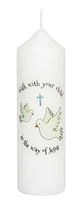 Walk With Your Child - Baptism Candle