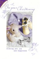 On Your Christening Card - Single