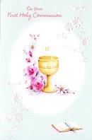 On Your First Holy Communion Card - Single