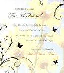 Birthday Blessings for a Friend Card - Single