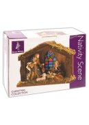 Stained Glass Window Nativity Scene