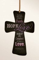 Mini-cross - Faith/hope/