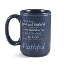 Faithful Ceramic Mug With Scripture Card