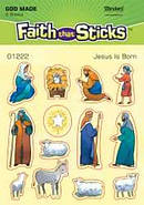 Jesus Is Born Stickers