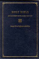 KJV Large Print Bible: Blue, Imitation Leather, Reference