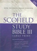 NIV Scofield Study Bible: Black, Bonded Leather, Thumb Index, Large Print,