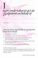 Pink Godparent Card - Pack of 50