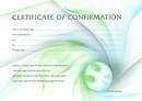 Certificate of Confirmation : Pack of 10