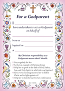 Pink Godparent Card - Pack of 10