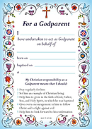 Blue Godparent Card - Pack of 10