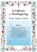 Certificate of Thanksgiving Blue - Pack of 20