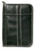 Distressed Leather-Look Cover: Black with Stitching Accent, XL