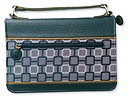 Patterned Bible Cover: Midnight Blue, Large