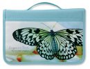 Inspiration New Creation Bible Cover: Aqua Canvas, Large