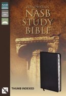NASB Study Bible: Black, Bonded Leather, Indexed