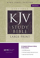 KJV Study Bible: Burgundy, Bonded Leather, Large Print 