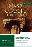NASB Classic Reference Bible: Black, Top Grain Leather