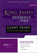 KJV Giant Print Bible: Black, Bonded Leather, Thumb Index
