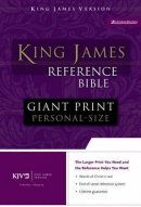 KJV Personal Size, Giant Print Bible: Burgundy, Premium Leather Look,