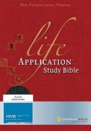 NIV Life Application Study Bible: Bonded Leather, Black