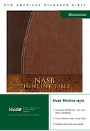 NASB Thinline Bible: Mahogany & Chocolate, Duo-Tone