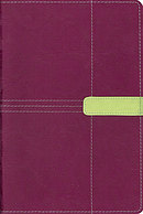 KJV Study Bible: Plum/Melon Green, Italian Duo Tone