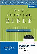NIV Thinline Bible: Black, Bonded Leather, Large Print